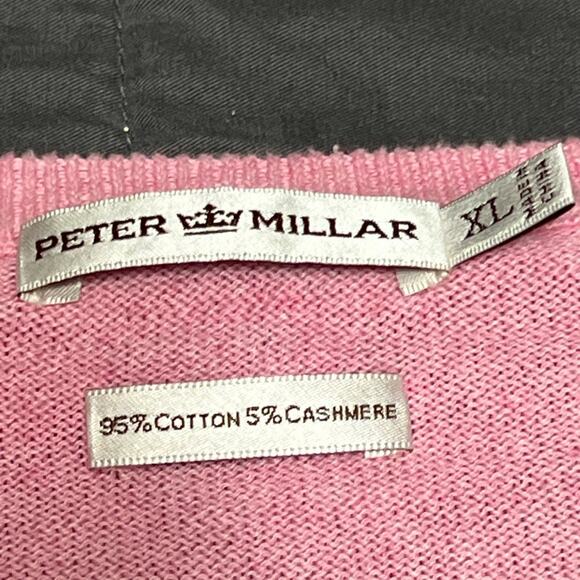 Peter Millar x Grove III Mens XL Crown Heritage Cotton/Cashmere Sweater MS14S10 - Picture 9 of 11